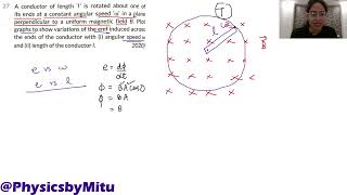 Motional EMF E  blv EMI Class 12 Physics Practice questions [upl. by Breech632]