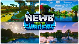 Top 10  Best Newb Shaders For Minecraft Pe 12130  Shaders For Mcpe 121 for Low amp Device [upl. by Omor861]