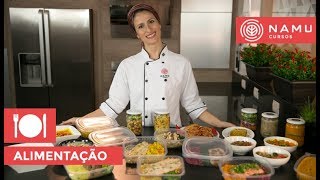 Aula de Gastronomia  Como fazer marmitas saudáveis  Carina Müller [upl. by Enilarac368]