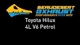 Beaudeserft Exhausts Toyota Hilux 4L Petrol [upl. by Adair]