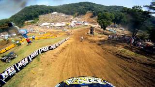 GoPro HD Kyle Cunningham Race  Spring Creek MX Lucas Oil Motocross 2011 [upl. by Aihseken347]