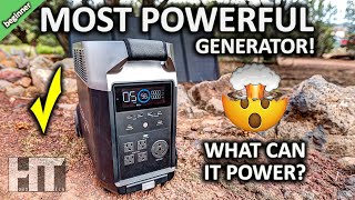 ECOFLOW DELTA PRO 3600w Solar Generator Battery Power Station Beginner Friendly Review [upl. by Elisha]