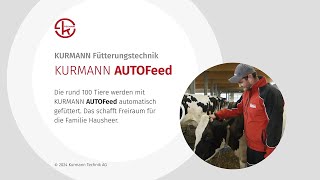 Automatisches Fütterungssystem KURMANN AUTOFeed bei Familie Hausheer Müswangen LU [upl. by Aihcela]