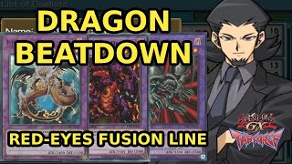 Yugioh GX Tag Force 1  Slade Princeton  Dragon Deck ft Redeyes fusion lineup [upl. by Susumu]