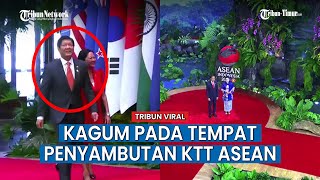 Momen Tamu KTT ASEAN Sampai Menoleh Kiri Kanan Karena Kagum Melihat Tempat Penyambutan [upl. by Becker]