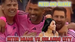 Inter Miami vs Orlando City  Messi and Suarez brace  football highlights [upl. by Radek]