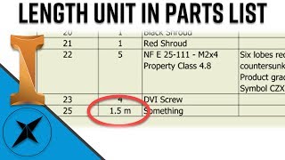 How to put Length Unit in a Parts ListBOM  Autodesk Inventor [upl. by Isidor]