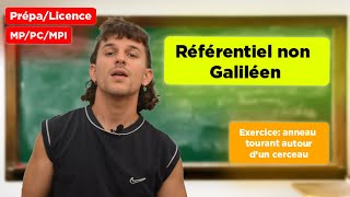 Référentiel non galiléen Exercice énergies potentielles PrépalicenceMPPCMPI [upl. by Aihsad332]