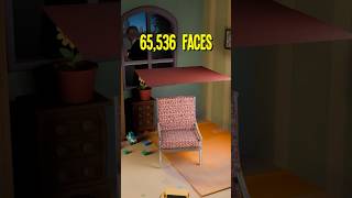 Cloth Simulation on a Chair From 1 Face to 65536 blender blender3d [upl. by Nytsirt]