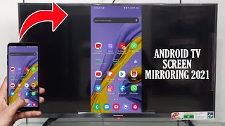 How To Screen Mirroring Panasonic Android Tv On 2021  450DX amp 650DX amp750DX Screen Mirroring [upl. by Arvie357]