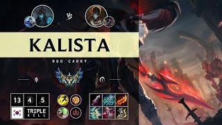 Kalista ADC vs Jhin  KR Challenger Patch 1412 [upl. by Moersch]