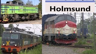 Trains in Holmsund Sweden English speaker [upl. by Drawoh]