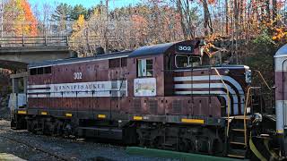 Highlights from a ride on the Winnipesaukee Scenic Railroad November 3 2024 [upl. by Pia314]