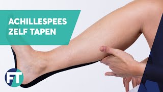 Zelf tapen bij achillespees klachten » Instructie » FysioTape [upl. by Leunamesoj]