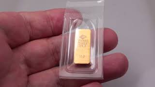 DEGUSSA 10 gram Gold Bar [upl. by Alphard]