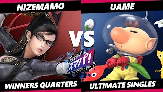 Sumapa 154  Nizemamo Bayonetta Vs uame Olimar Smash Ultimate  SSBU [upl. by Neelyak]