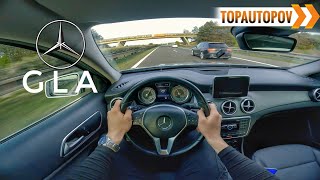 MercedesBenz GLA 200 CDI 4M X156 125kW 109 4K60 POV – ENGINE ACCELERATION SOUND BRAKING [upl. by Eintruok]