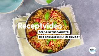 Wat eten we vandaag Gelelinzenspaghetti met knolselderij en tomaat  Allerhande [upl. by Spracklen]