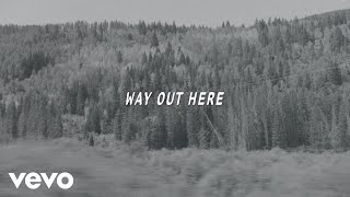 Riley Green  Way Out Here Lyric Video [upl. by Enirahtak652]