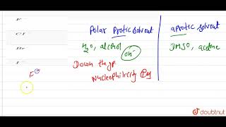 Which is more reactive nucleophile in polar aprotic solvent [upl. by Brade643]