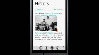 Wikipedia Reader for Windows Phone Free [upl. by Aremahs]