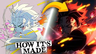 The Secret Behind Demon Slayers Animation  VISUALS BREAKDOWN [upl. by Lindblad]