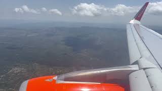 Easyjet A320 Landing Olbia Costa Smeralda Airport in Sardinia [upl. by Znarf]