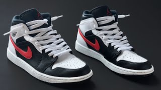 CÓMO ATAR LAS NIKE AIR JORDAN 1 MID SUELTAS [upl. by Vina]