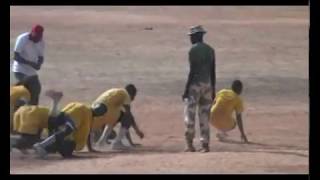 NIGERIA ARMY TRAINING RECRUIT ON UP AND DOWN WORMING UP FOR TRAINING [upl. by Ellesig]