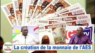 Urgent La création de la monnaie de lAES validé [upl. by Enirehtac380]