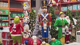 CHRISTMAS ANIMATRONICS AND DECOR  SANTA SNOWMAN BUDDY THE ELF TREES LIGHTS REINDEER DISNEY GRINCH [upl. by Parthinia]