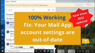 how to fix account settings are out of date windows 10 mail [upl. by Lubbi]