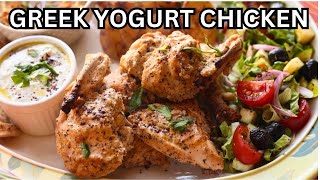 This Lemon Garlic Greek Yogurt Chicken is So Delicious and Tender Youll Never Go Back [upl. by Ppilihp]