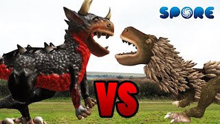 TRex vs Ultimasaurus  SPORE [upl. by Pevzner]