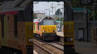 Colas Rail 67023  67027 departs Severn Tunnel Junction [upl. by Nylatsirk]