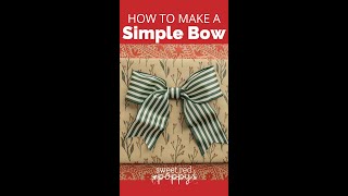 How to Make a Simple Bow [upl. by Harl]