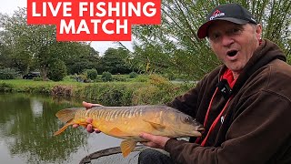 Live Fishing Match Barford Lakes Fishery matchfishinguk [upl. by Arretak]