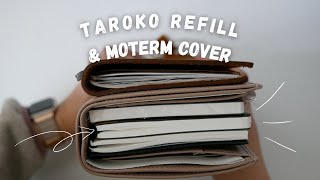 Traveler’s Notebook  Taroko Shop Journal Refill amp Moterm Journal  Leather Journal  Tomoe River [upl. by Collbaith235]