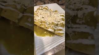 Enchiladas verdes 🇲🇽 mexicanrecipes [upl. by Pihc]