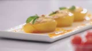 Saffron Poached Pears With Yogurt amp Fruit Dressing with Havells Mixer Grinder by Chef Shantanu [upl. by Otilegna]