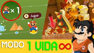 DESAFÍO DE YAMCHA CON SOLO 1 VIDA  MODO INFINITO 1 VIDA  Super Mario Maker 2  ZetaSSJ [upl. by Olleina293]