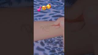 Rakhi name mehndi design 😍🥰 shortvideo mehandiartis henna youtubeshorts [upl. by Eiggam970]