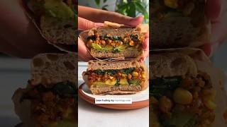 🥪 Smoky Maple Tempeh Hash Breakfast Sandwiches  27g Protein for a Perfect Morning Fuel shorts [upl. by Kostival]