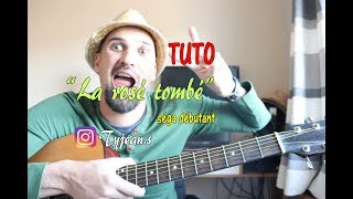 TUTO guitare débutant La rosé tombé  Maxime laope [upl. by Edasalof]