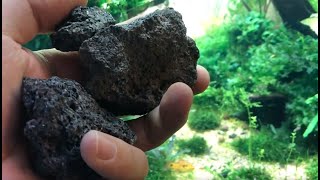 Piedras volcánicas para asados y su uso en acuarios  aquascaping [upl. by Anemix907]