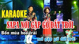 KARAOKE  SAPA NƠI GẶP GỠ ĐẤT TRỜI  Beat Chuẩn Song Ca  HƯƠNG LY [upl. by Noraa720]