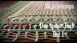 quotAu printempsquot als spitzes Dreieckstuch Teil 1 [upl. by Renaud]