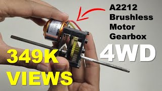 Homemade BLDC motor gearbox  2212 1400kv Brushless Motor Gearbox [upl. by Towbin]