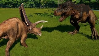 Pentaceratops vs TRex Indominus Rex Indoraptor Spinoraptor Spinosaurus Giganotosaurus amp Carcha [upl. by Xonel459]