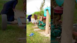 Experiment diesel engine start with handcart 🔥trending shorts viralvideo [upl. by Maidel892]